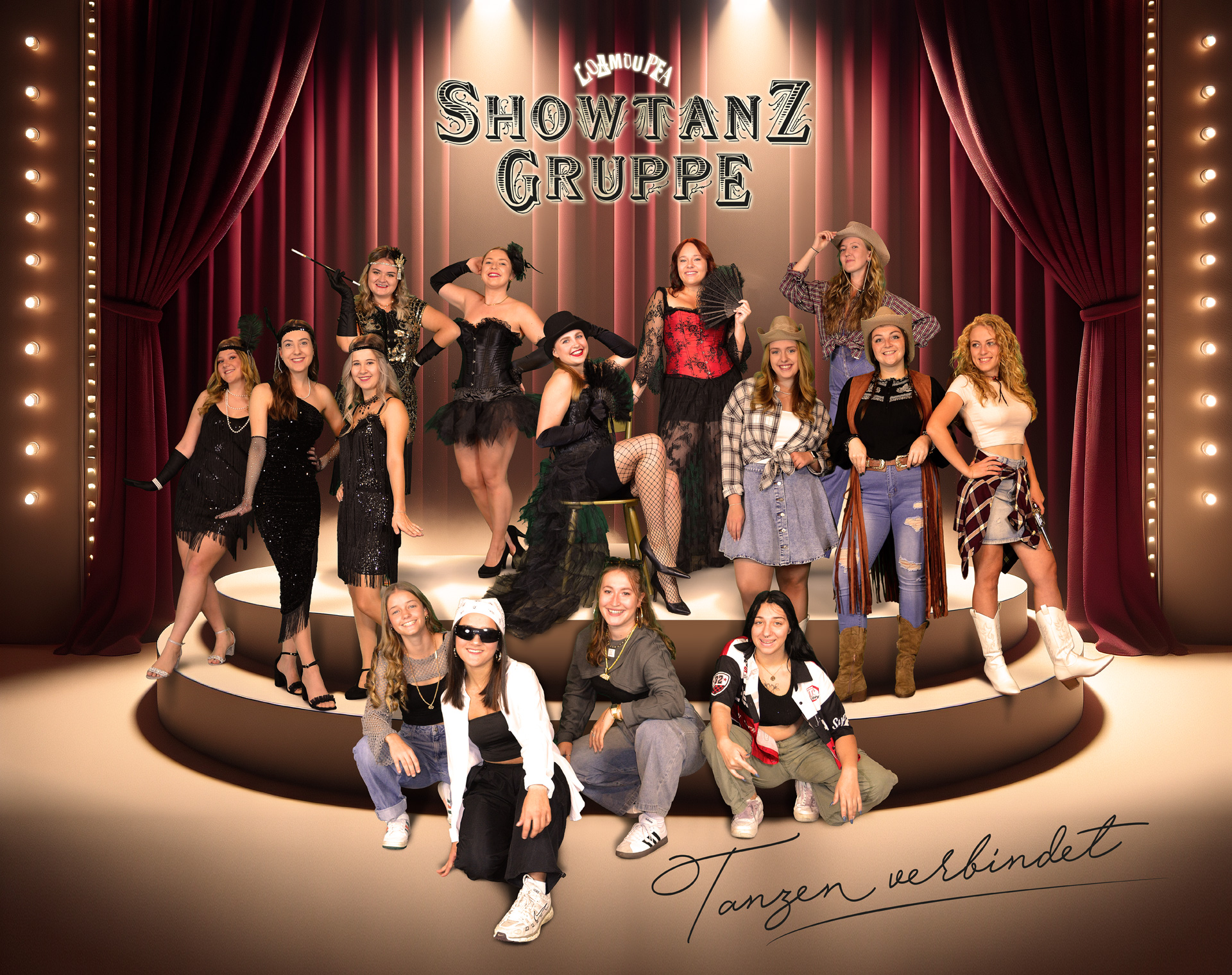 Aktuelle Showtanzgruppe der Faschingsfreunde Arnstorf e.V.